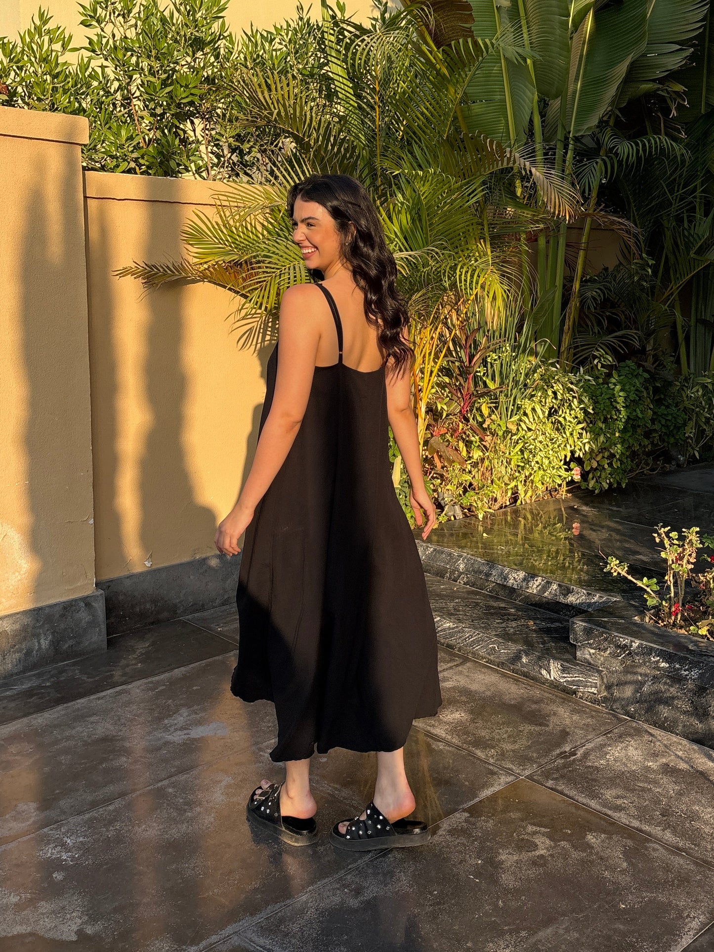 Black COTTON AEROBIN DRESS