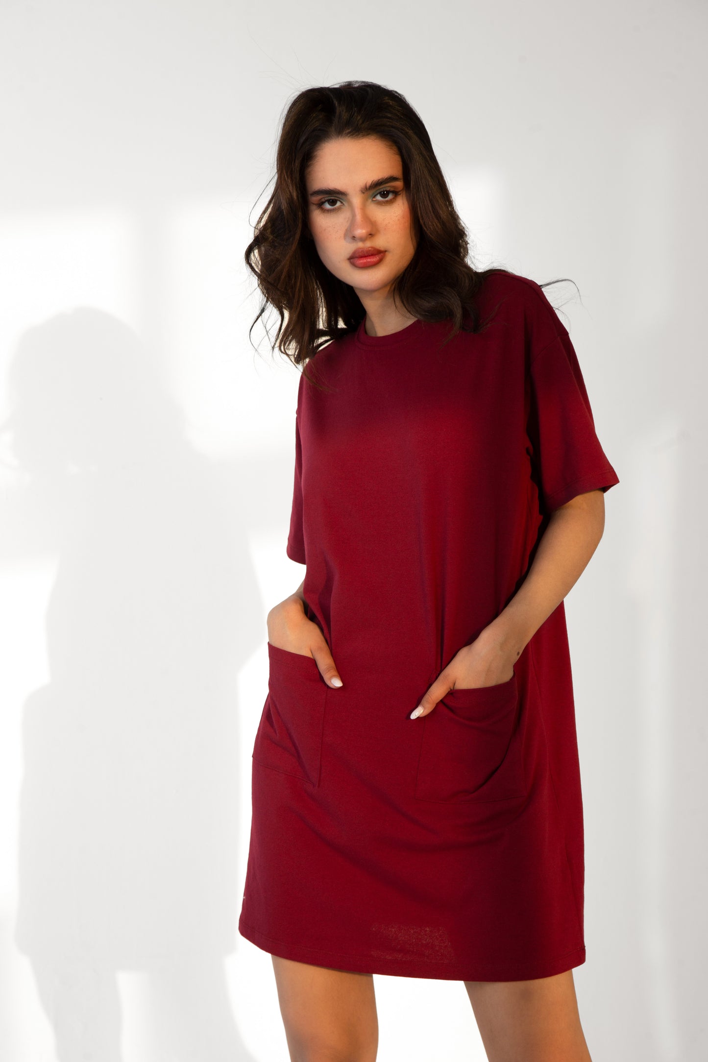 Red Pocket  Dress