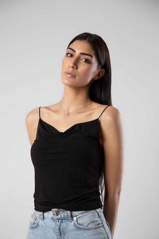 Black Collar Collar Blouse