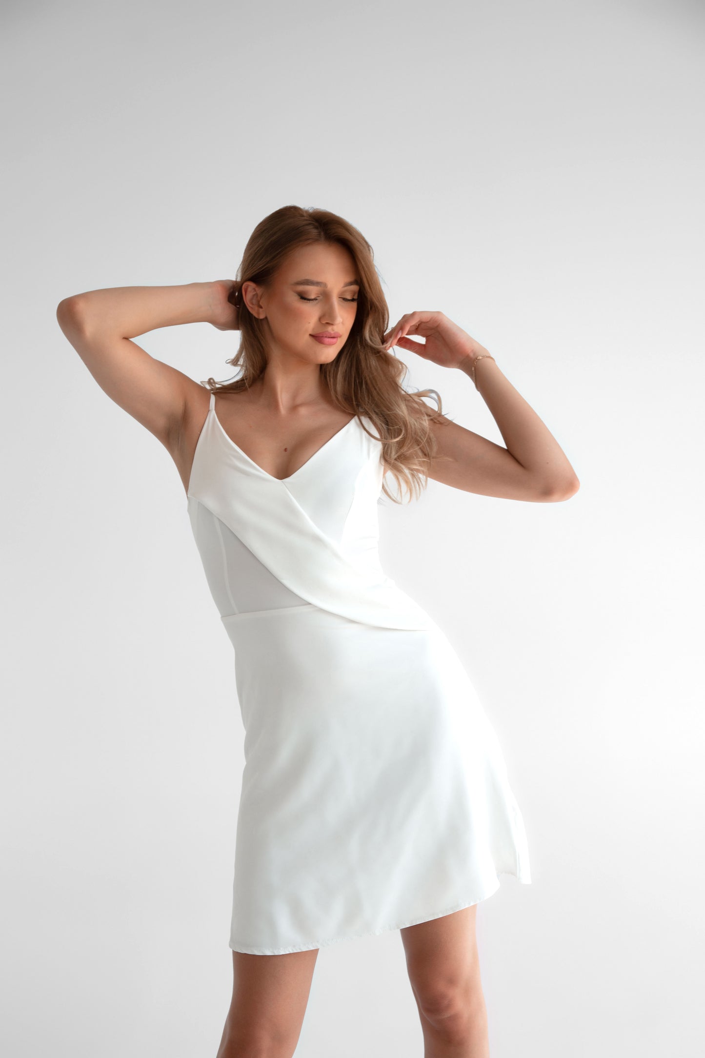 White Ruffle Dress