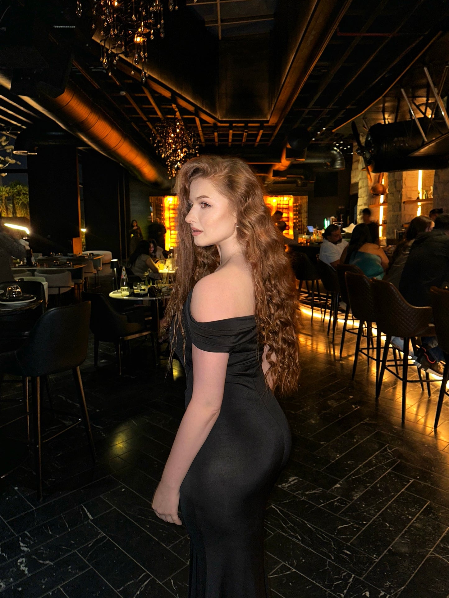 Black Allayia Long Dress