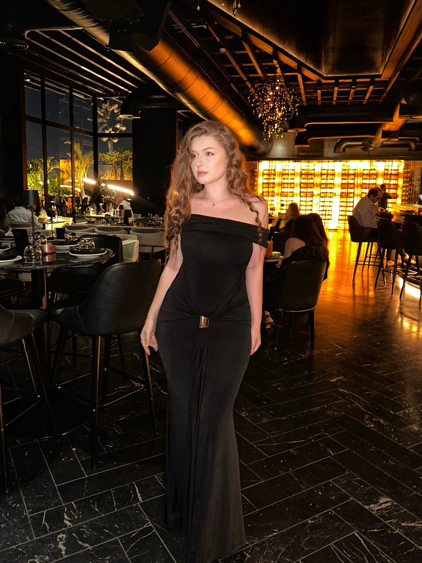 Black Allayia Long Dress