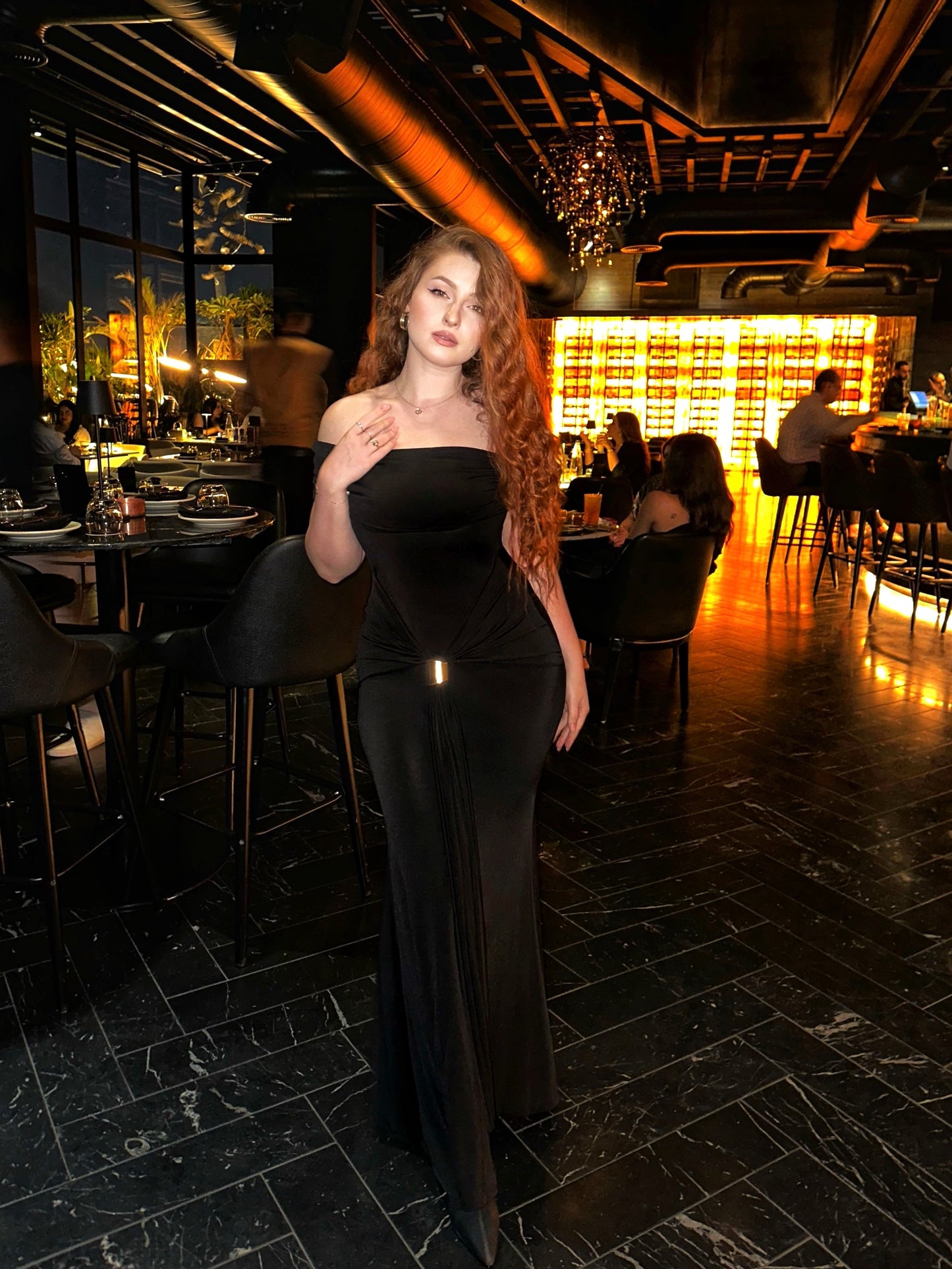 Black Allayia Long Dress