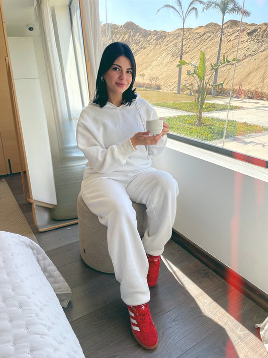 White Tracksuit Set