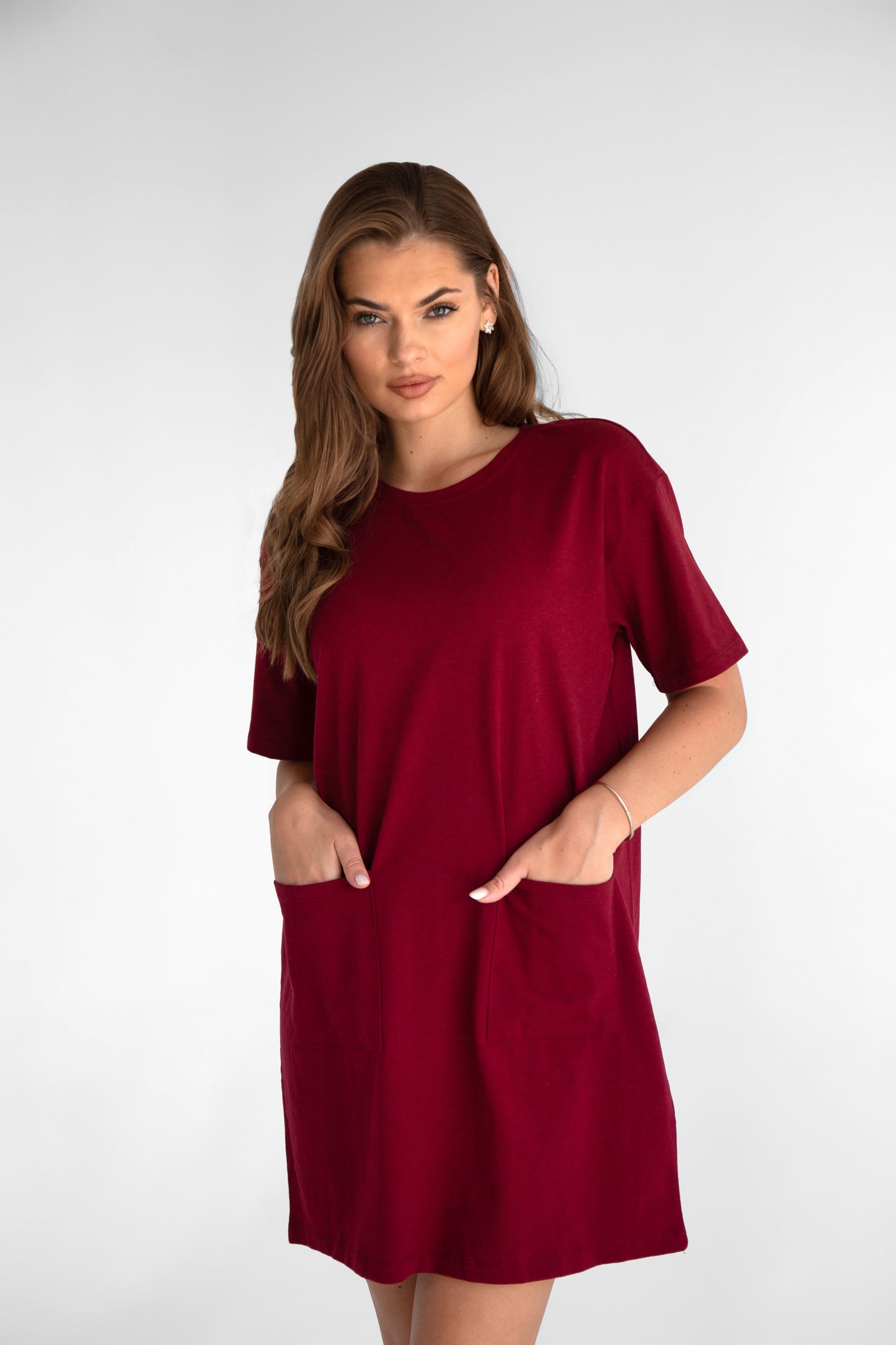 Red Pocket  Dress