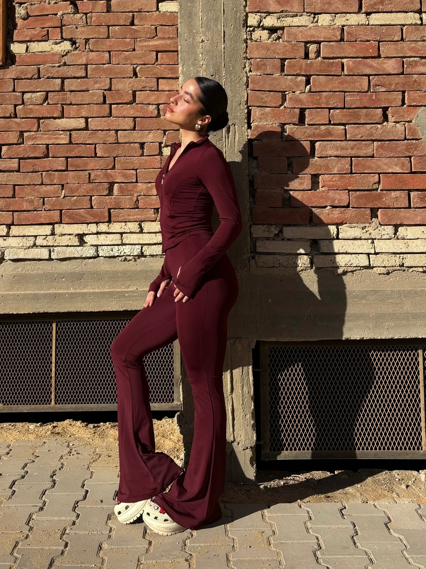 Burgundy  SCUBA FABRIC SET