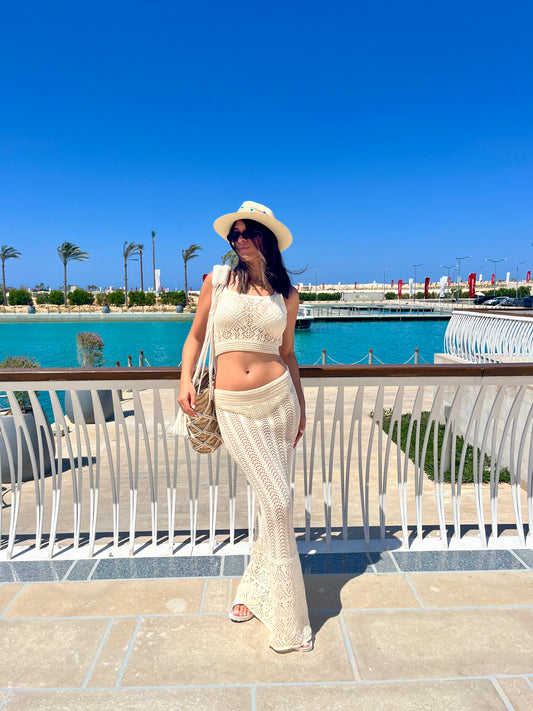 Lace Patterned Double Set