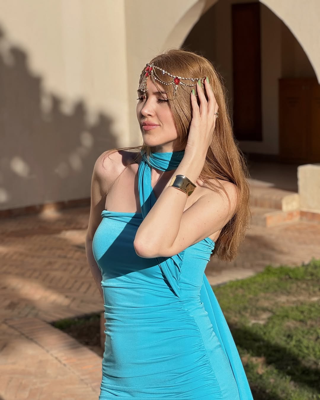 Blue Coraline Tie Dress