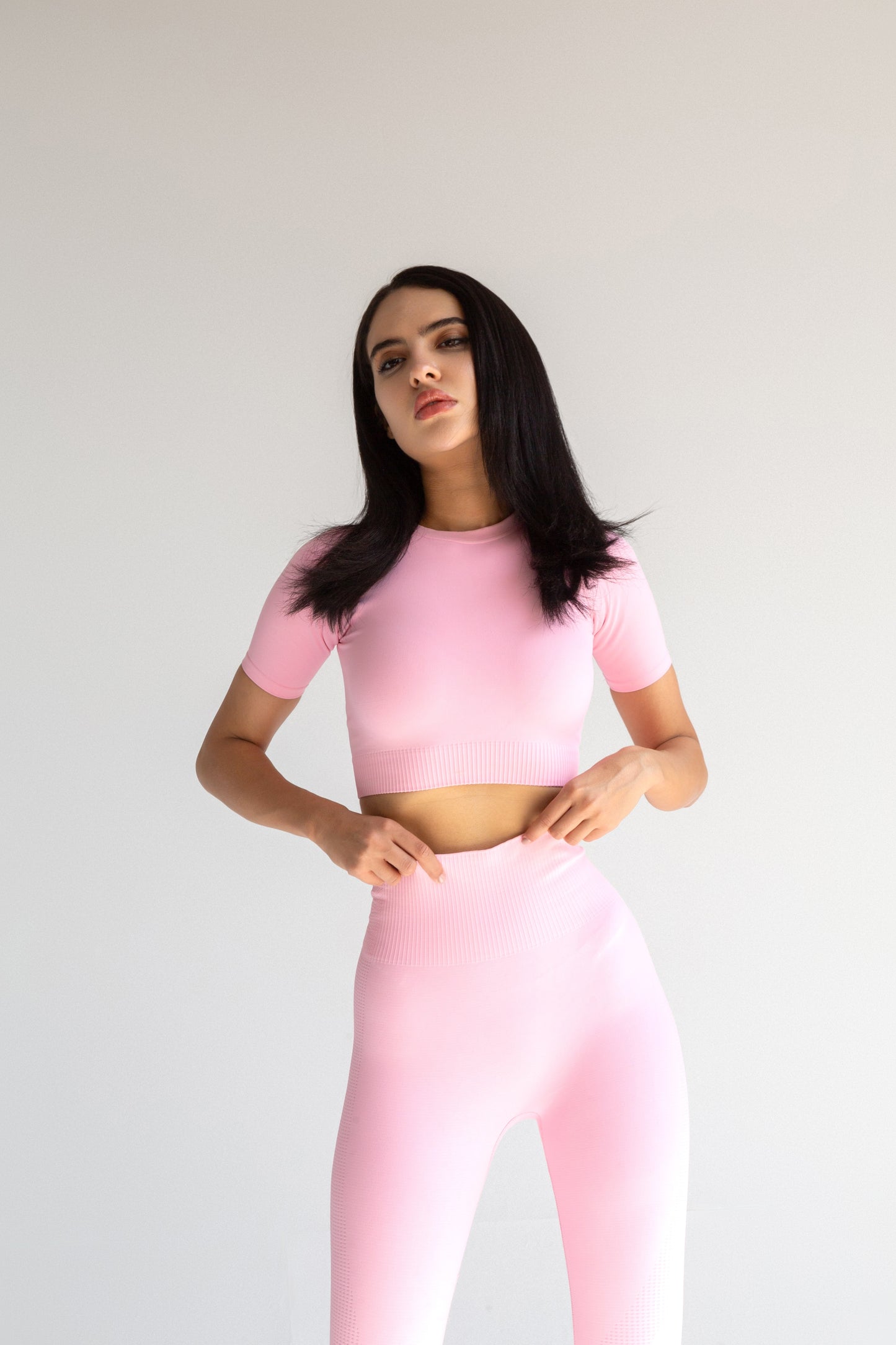 Pink Sport Set two pieces - Short sleeve