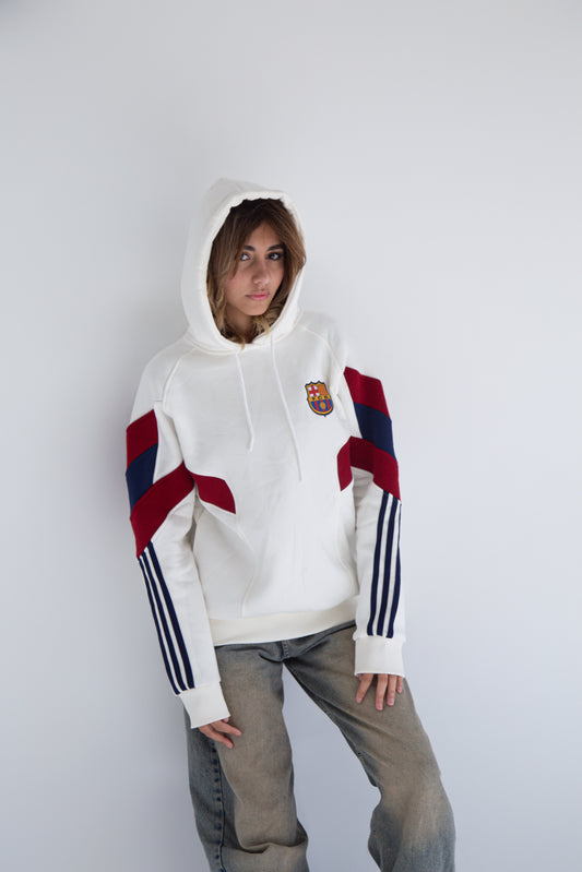 Barcelona White Jumper / Hoodie