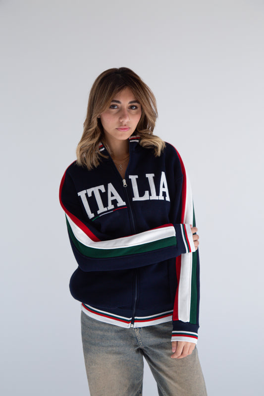 Italia Navy Blue Jumper / Hoodie