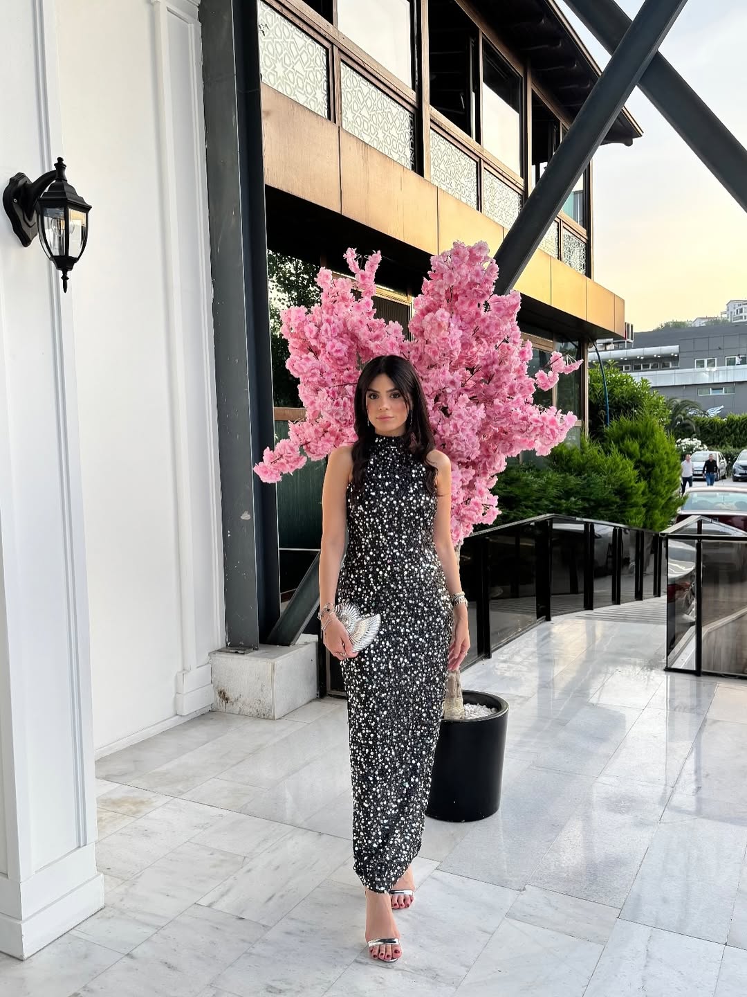 Gray Shion Sequined Dress