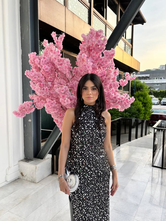 Gray Shion Sequined Dress