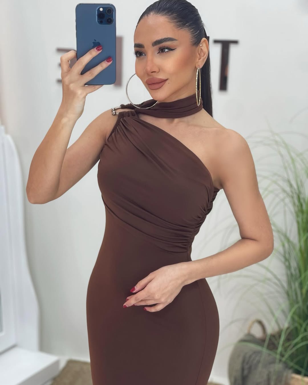 Brown Marcia Long Dress