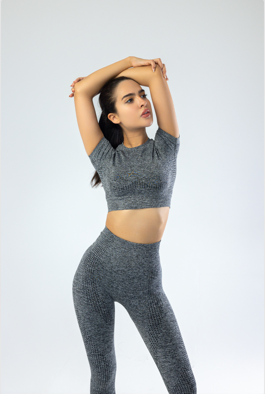 Gray Sport Set two pieces - Short sleeve