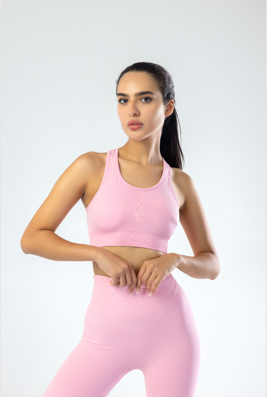 Pink Sport Set two pieces - sleeveless