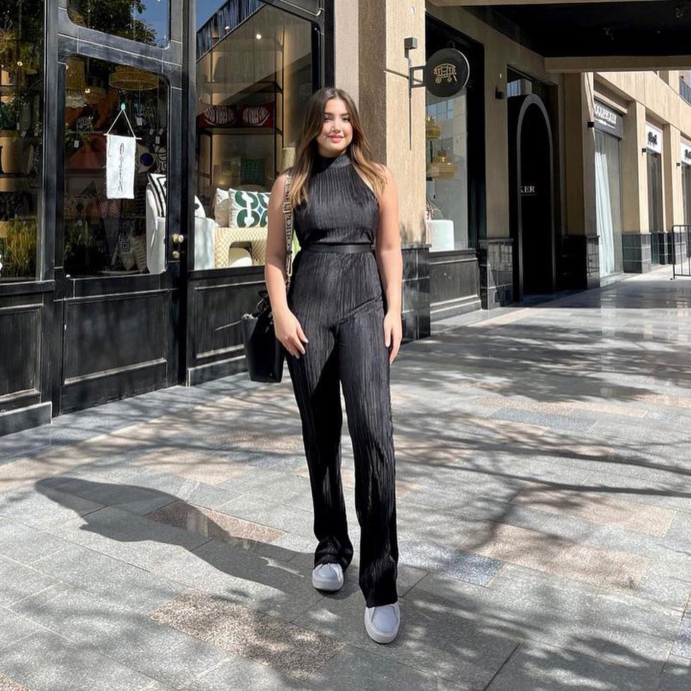 Black Ribbed Jumpsuit Lycra