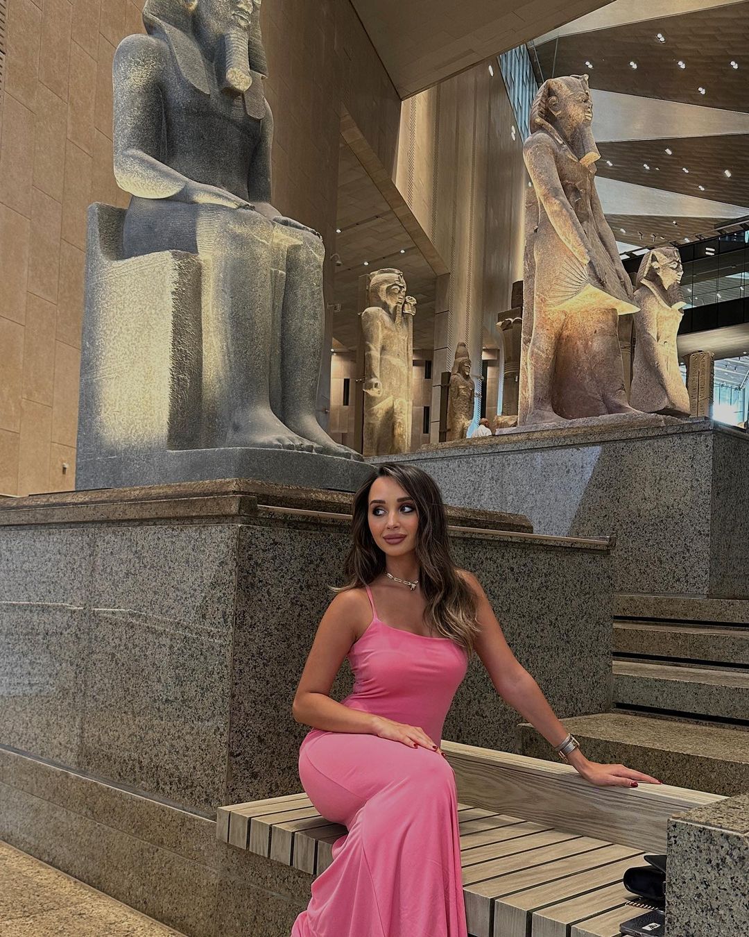 Melita Pink Strap Maxi Dress