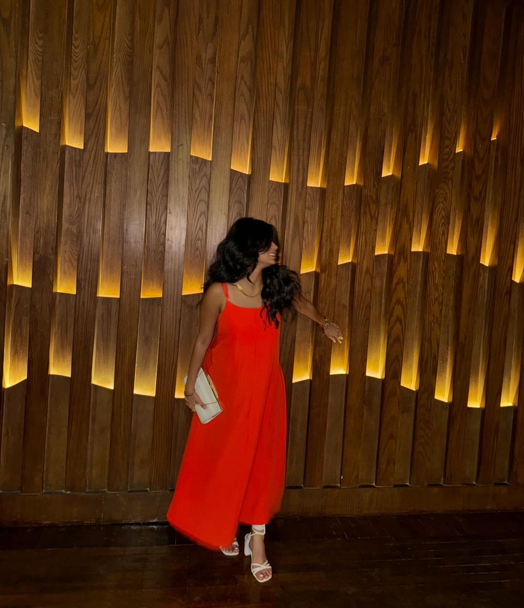 Orange COTTON AEROBIN DRESS