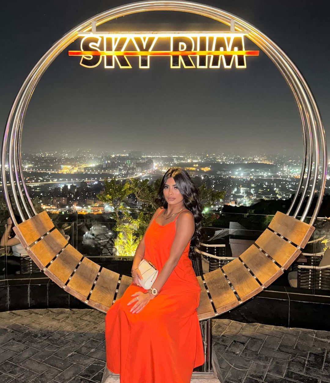 Orange COTTON AEROBIN DRESS