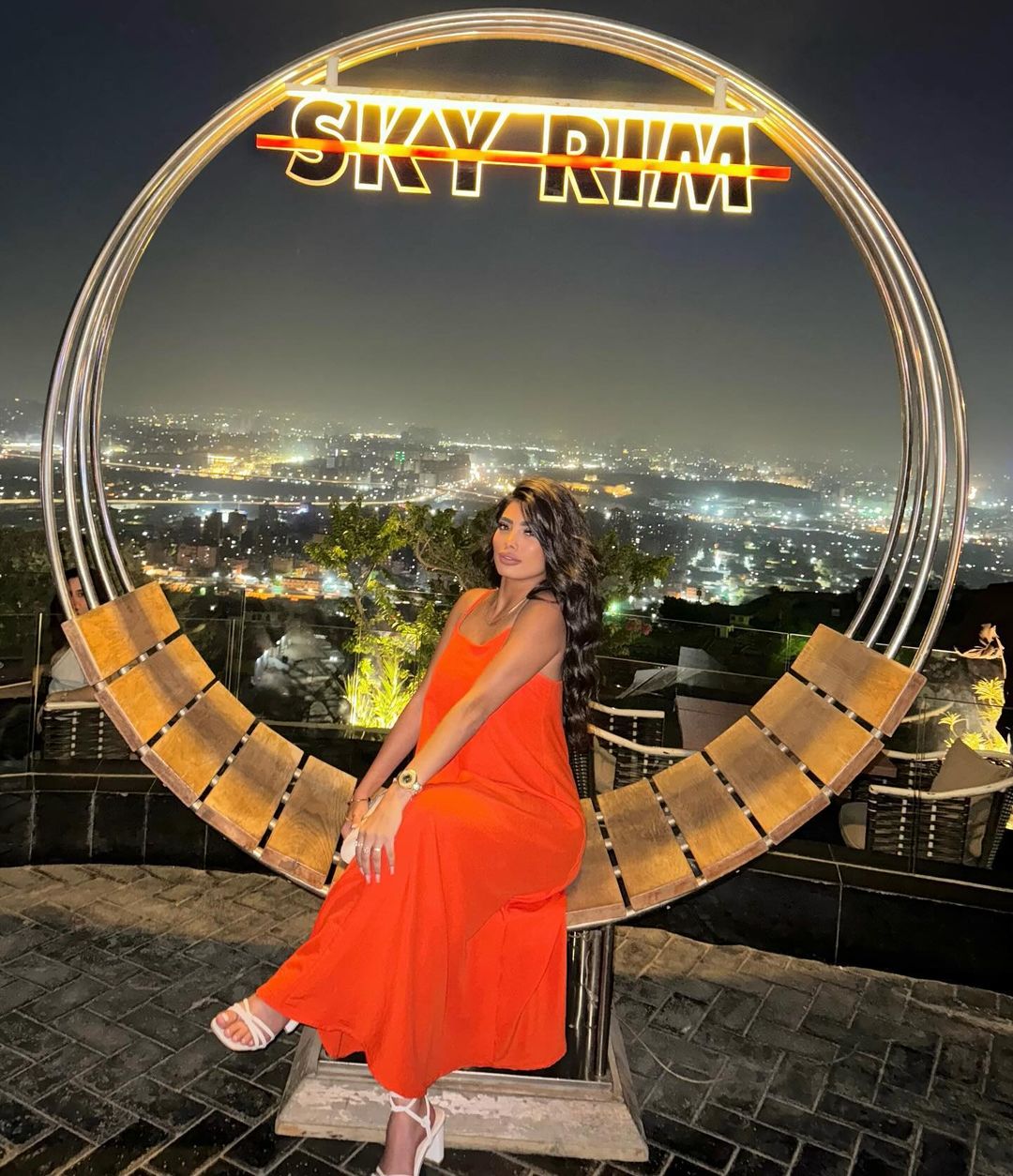 Orange COTTON AEROBIN DRESS