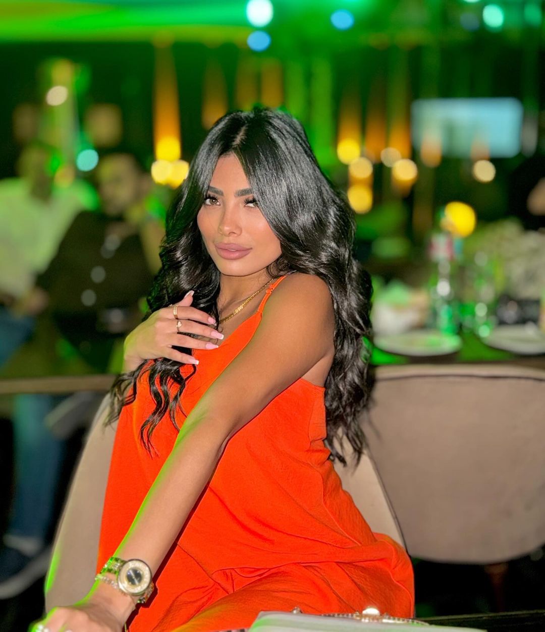 Orange COTTON AEROBIN DRESS