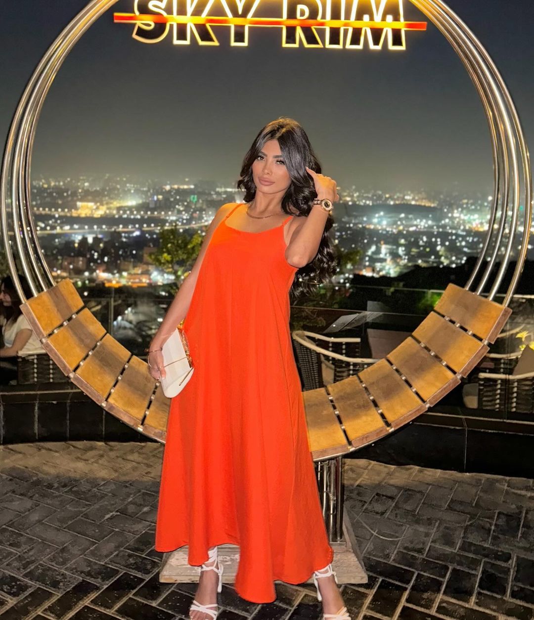 Orange COTTON AEROBIN DRESS