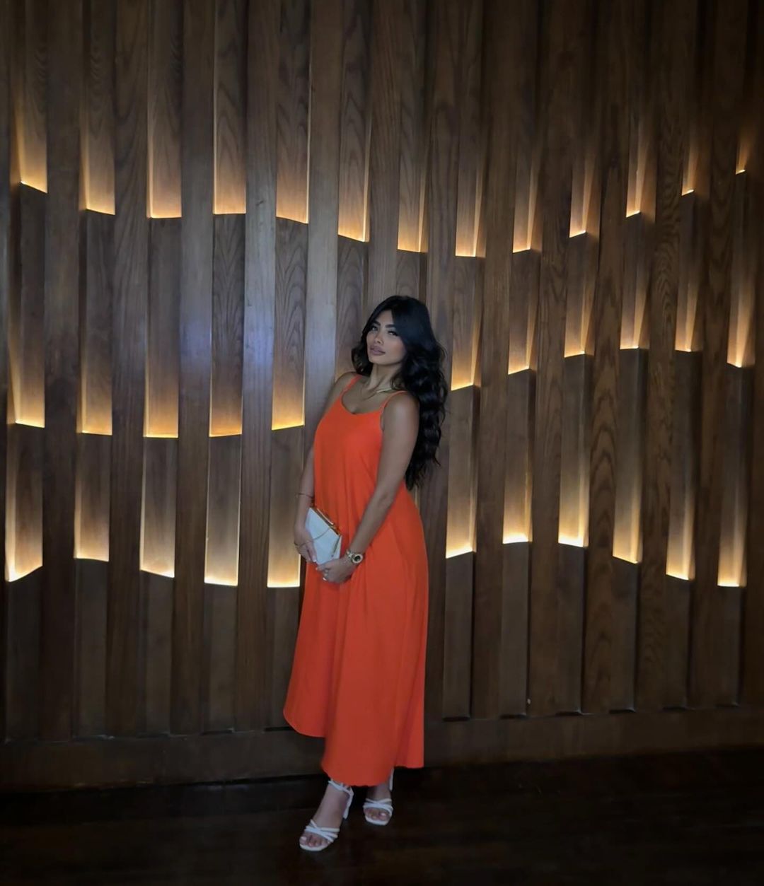 Orange COTTON AEROBIN DRESS