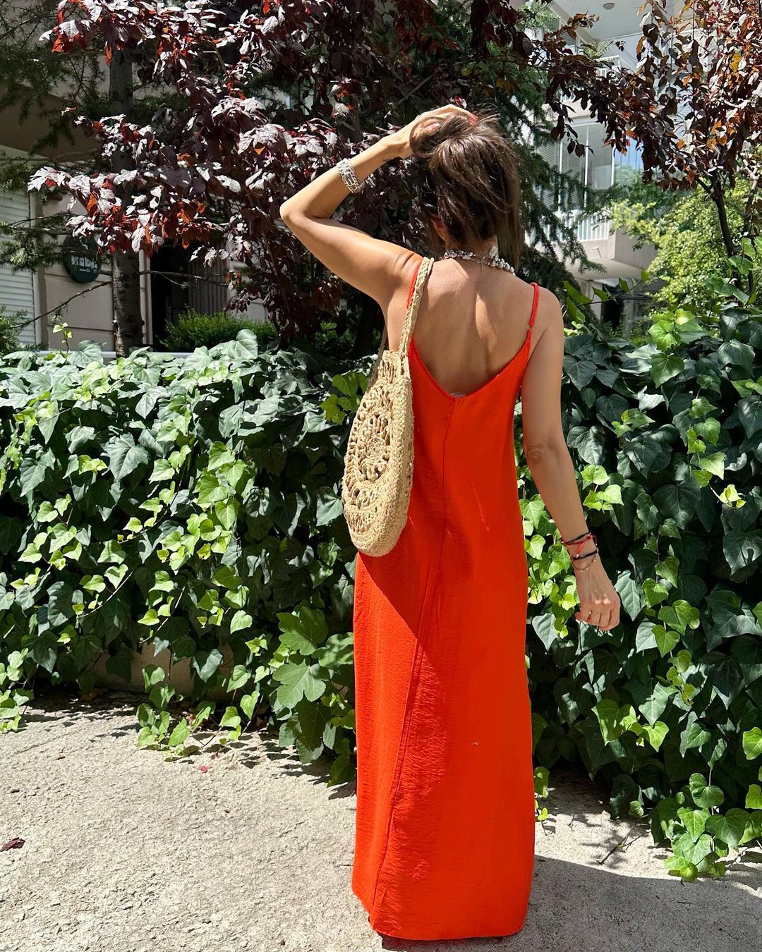 Orange COTTON AEROBIN DRESS