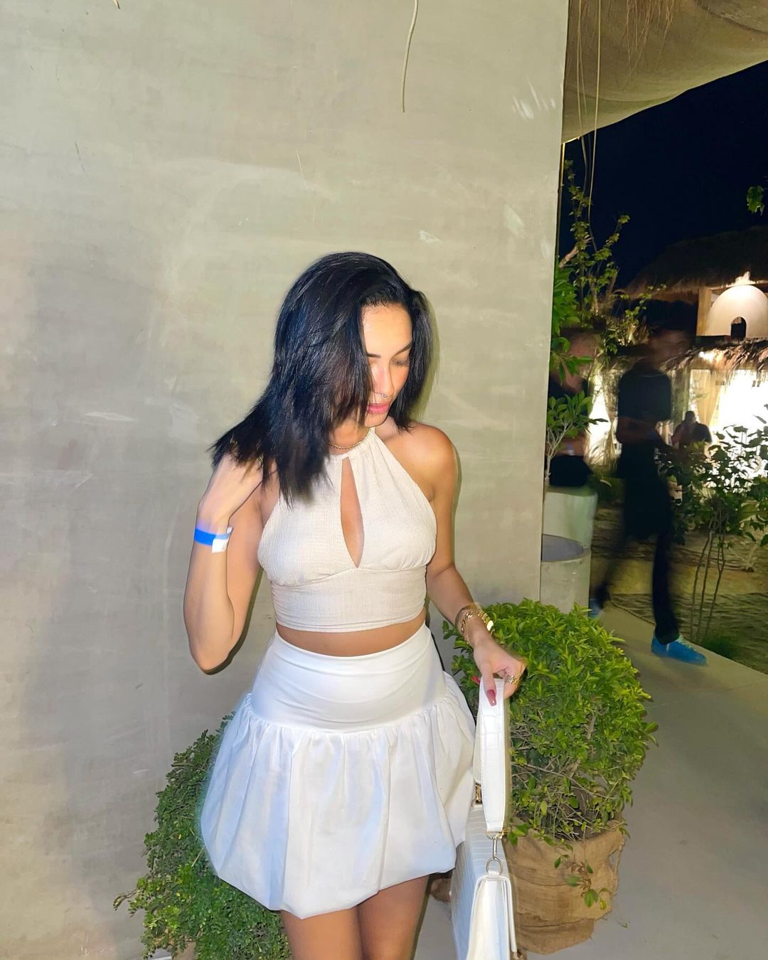 White  BALLON SKİRT