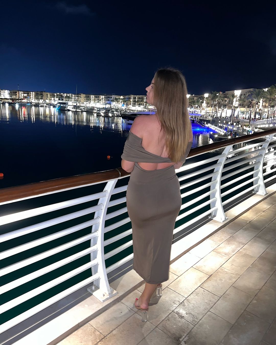 Brunella Back Detailed Dress
