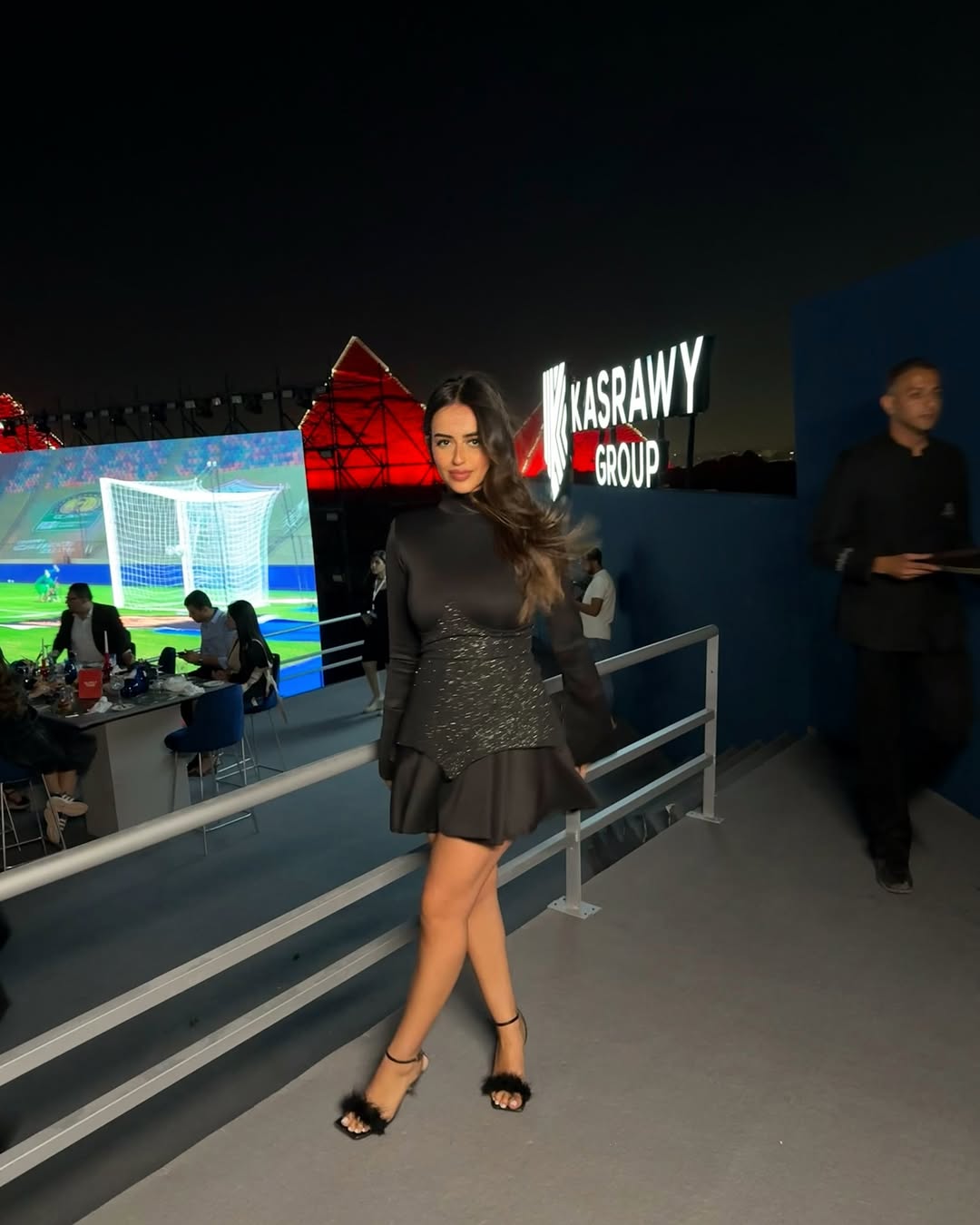 Black Long Sleeve Corset Dress