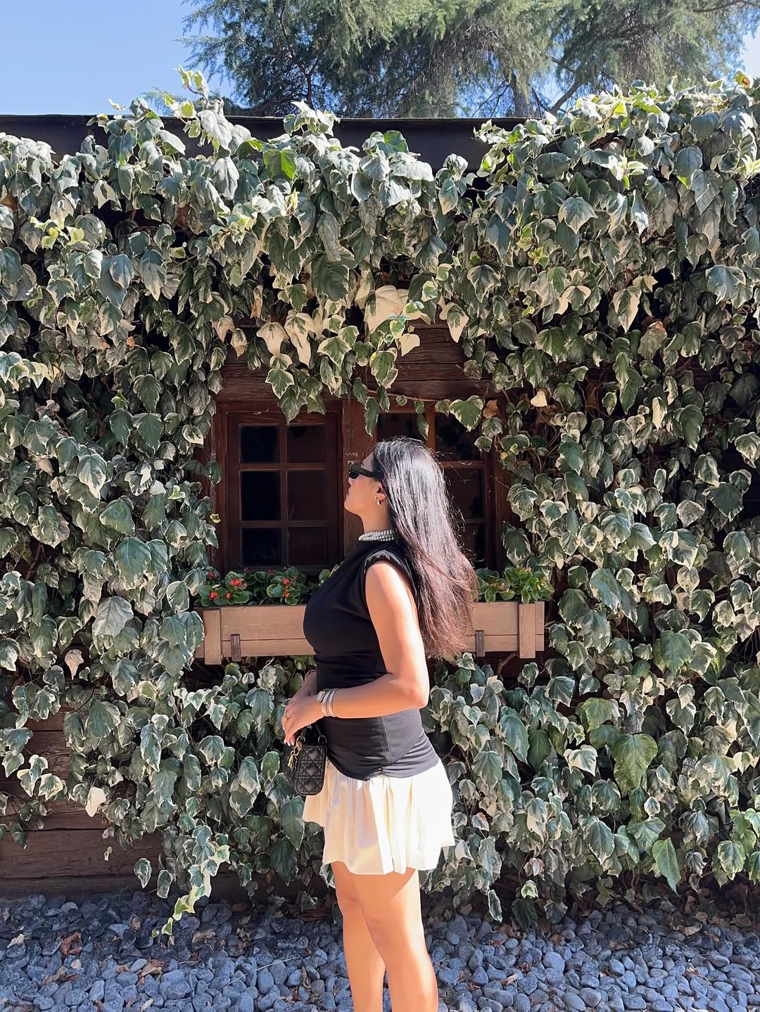 Black Two-Tone Basic Dress