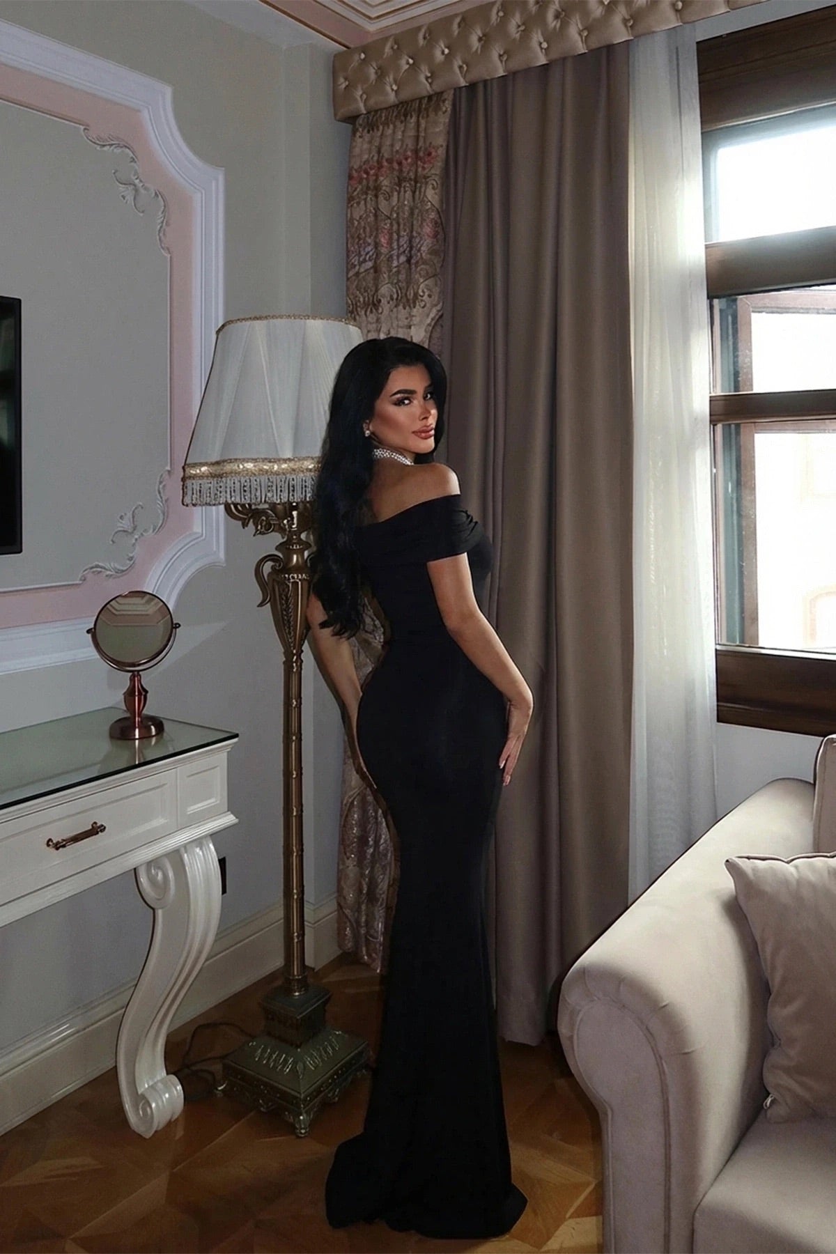 Black Allayia Long Dress