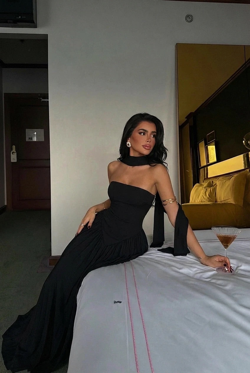 Black Sinatra Maxi Dress