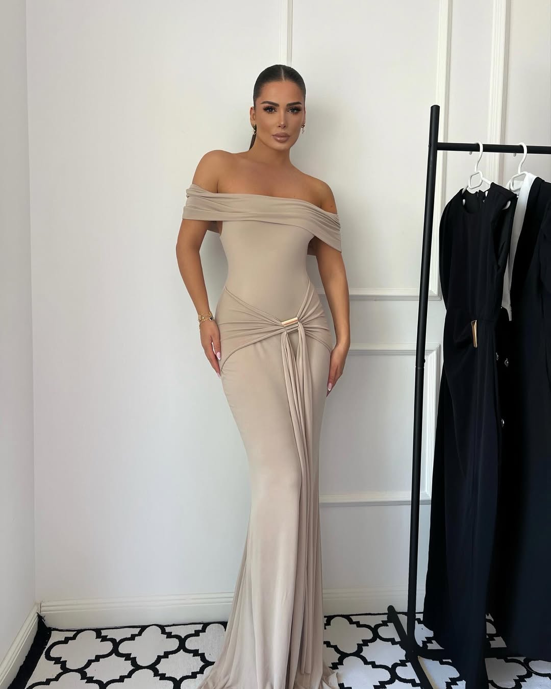Beige Allayia Long Dress