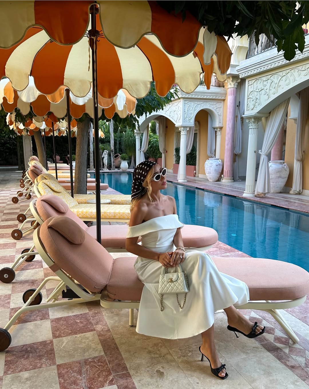 White Madonna Collar Dress