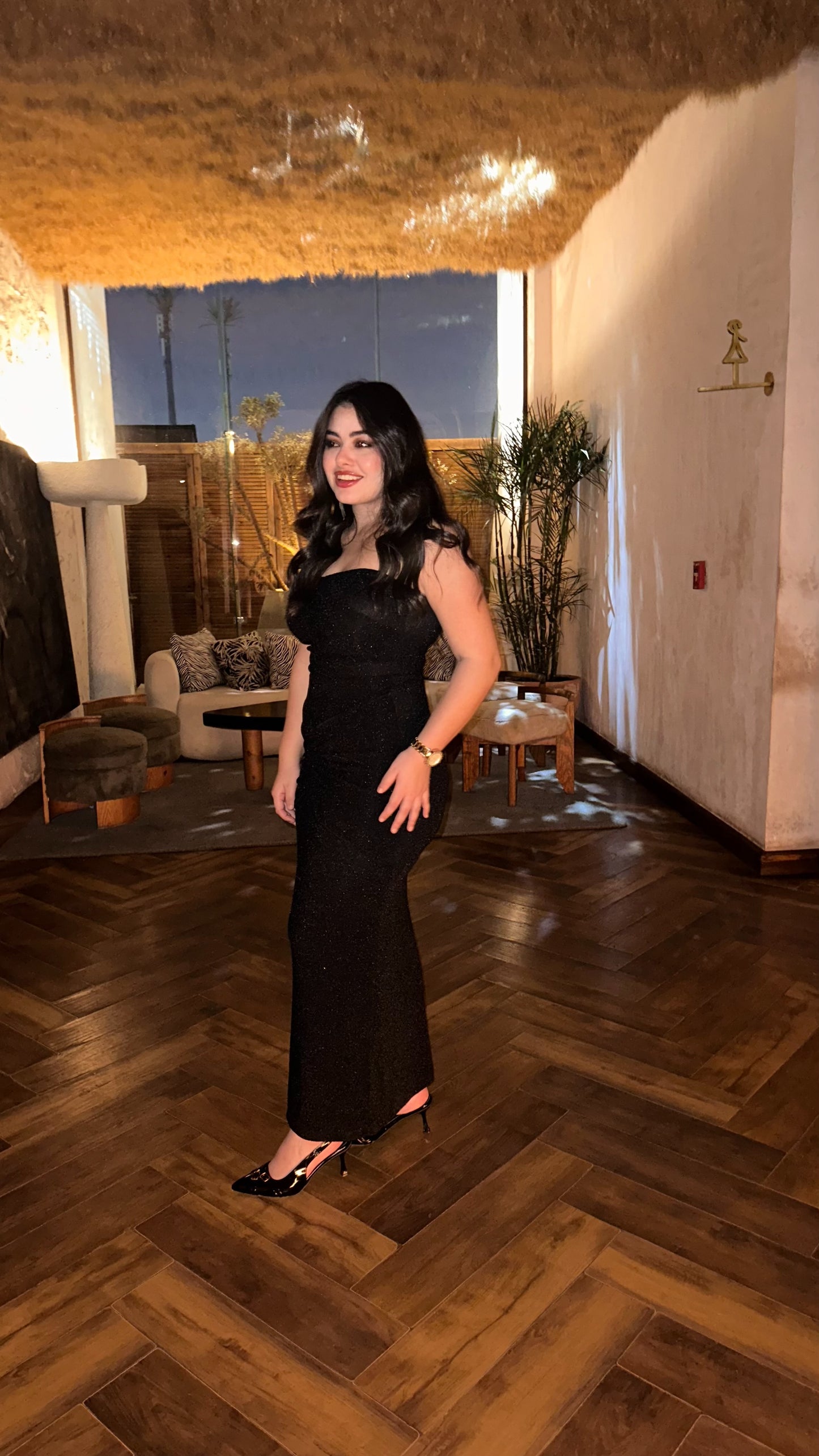 Black Dianora Strapless Dress