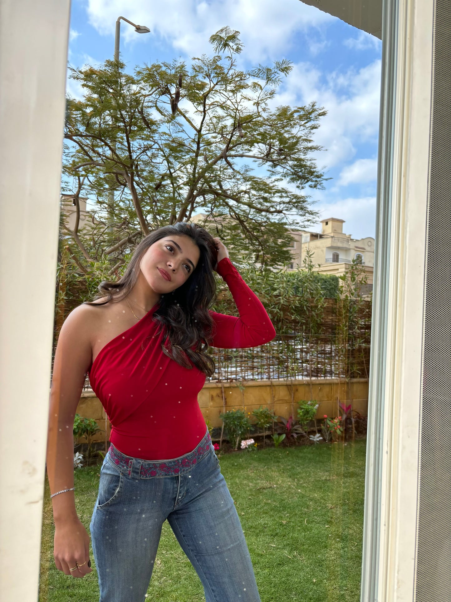 One shoulder bodysuit