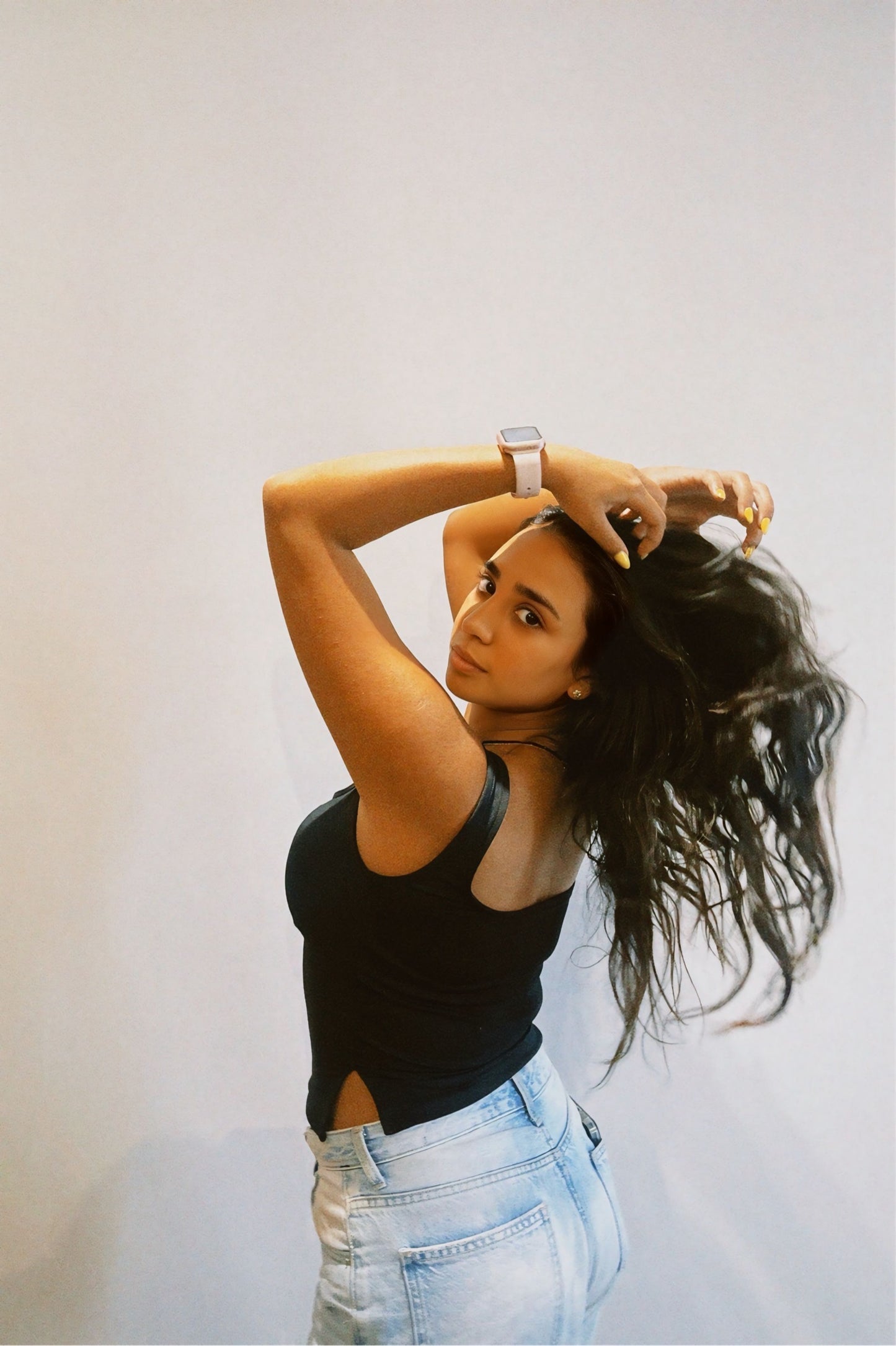 Black  Crop Top Sleeveless