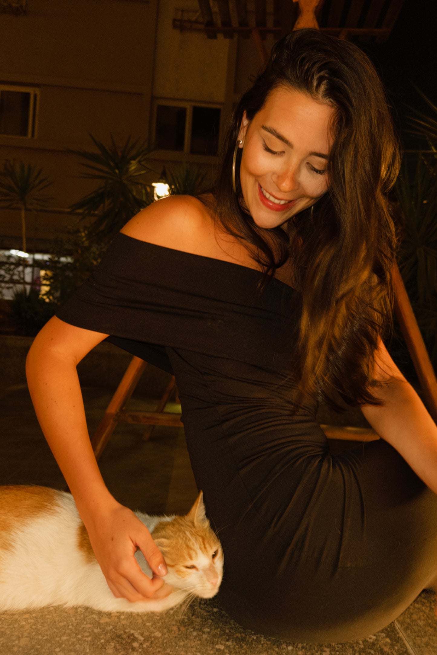 Black Vanya One Sleeve Dress