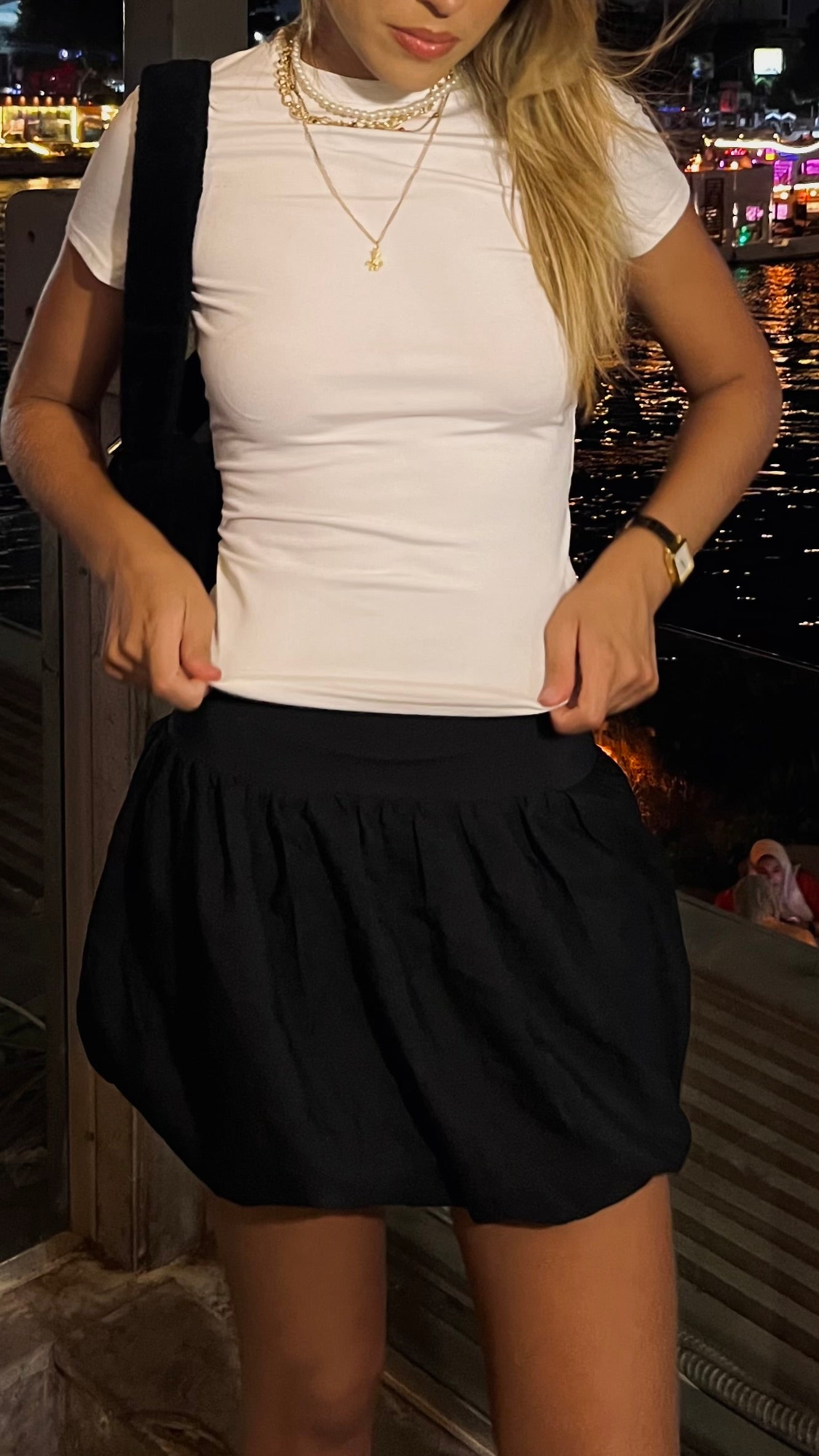 Black BALLON SKİRT