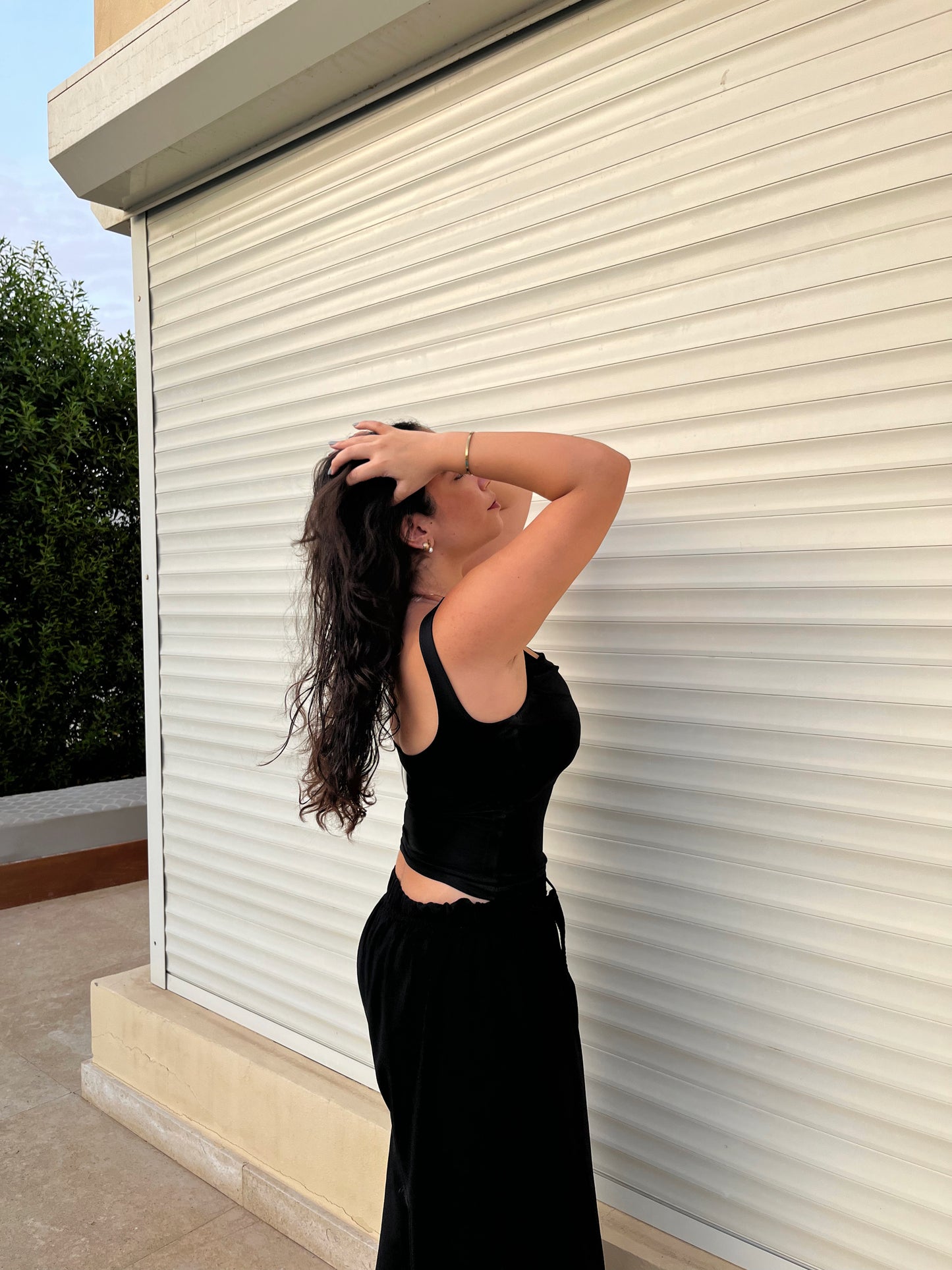 Black  Crop Top Sleeveless
