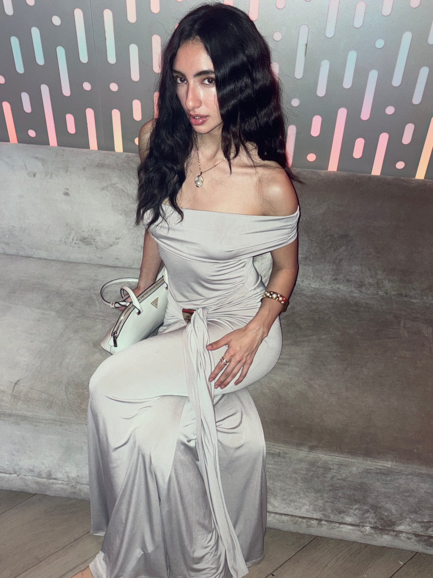 Beige Allayia Long Dress