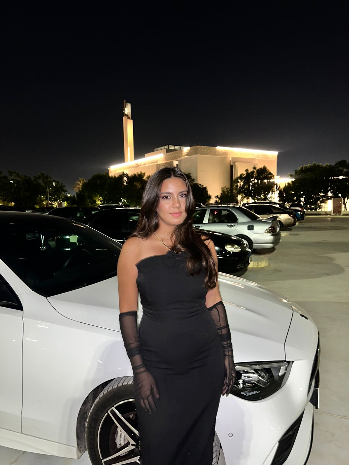 Black Enola Dress with Gloves