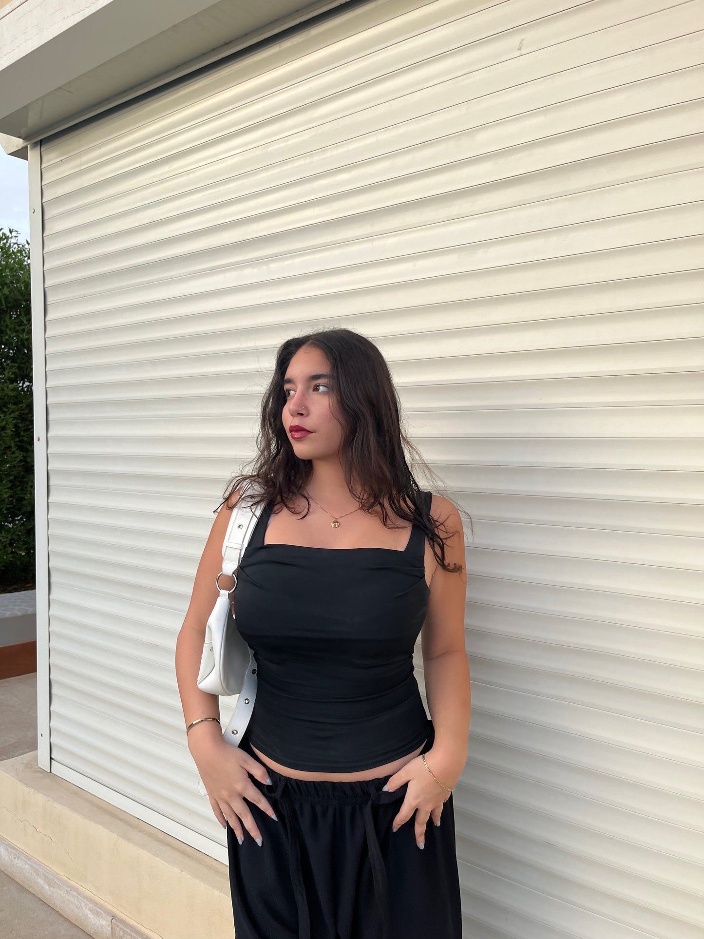 Black  Crop Top Sleeveless