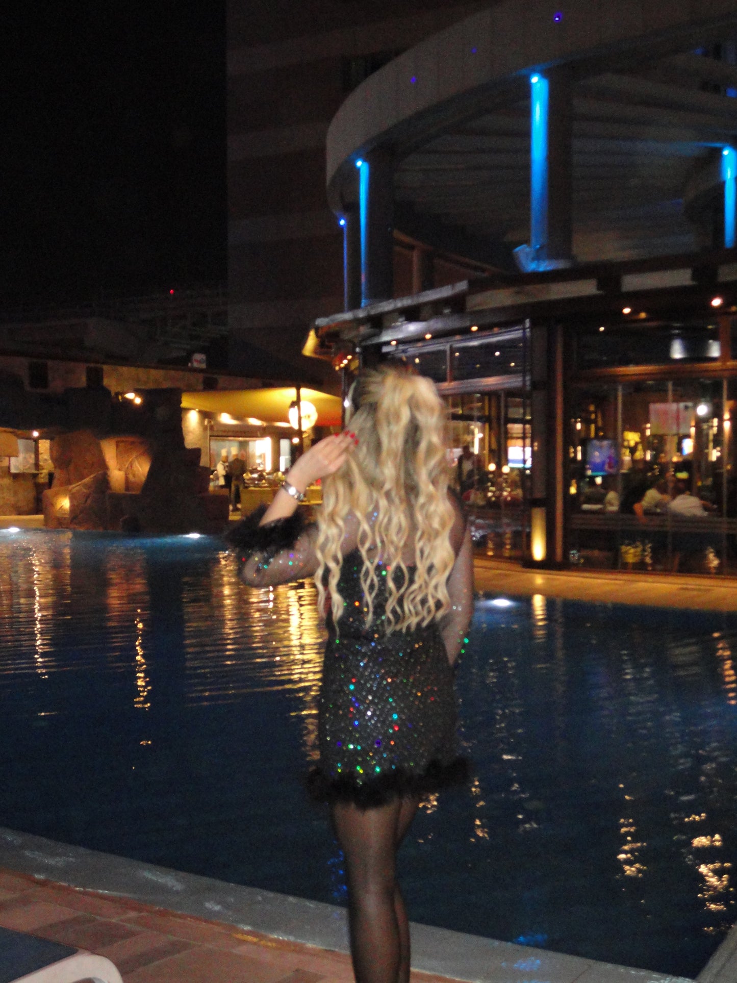 Black Sheer Midi Dress