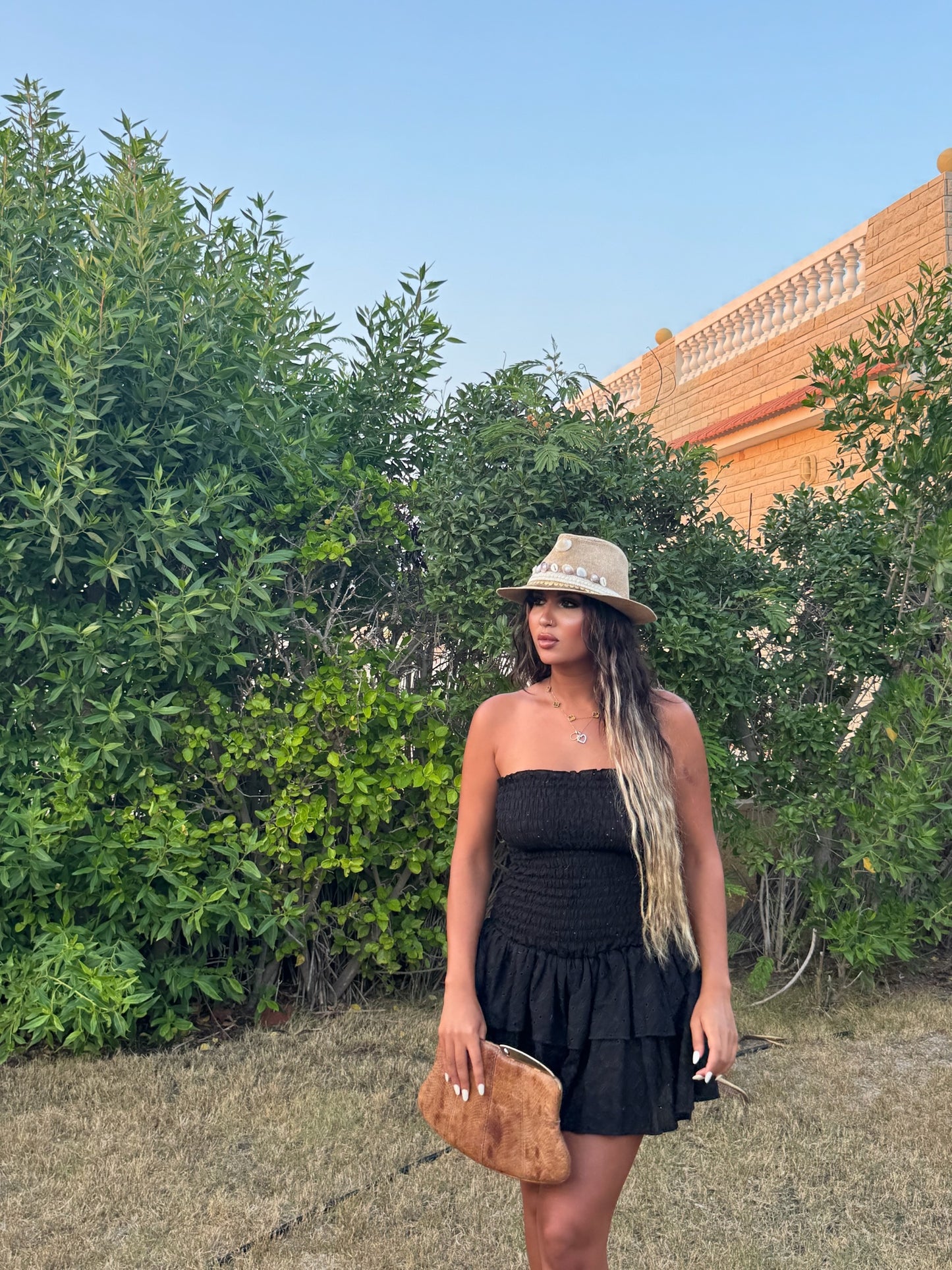 Black Darcy Frill Dress