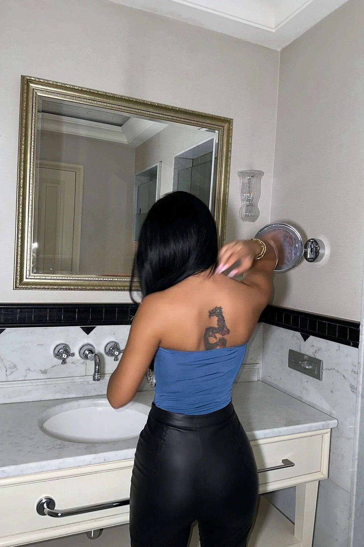 blue Window bodysuit