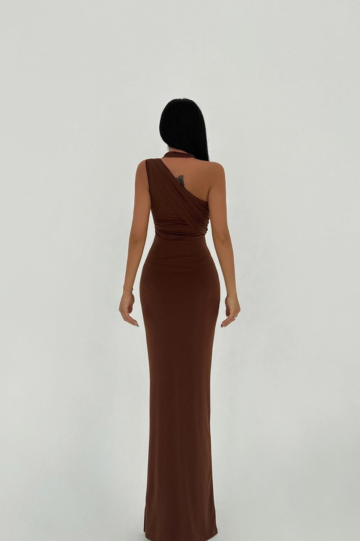 Brown Marcia Long Dress